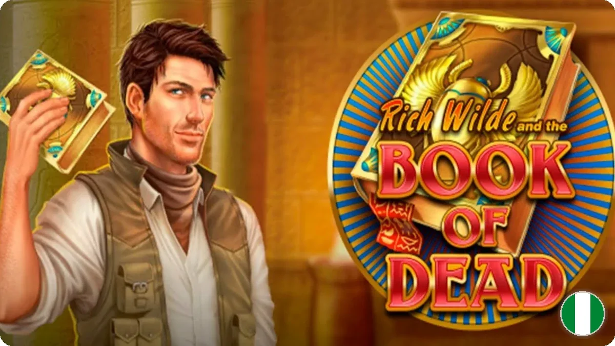 Book of Dead slot game interface and reels